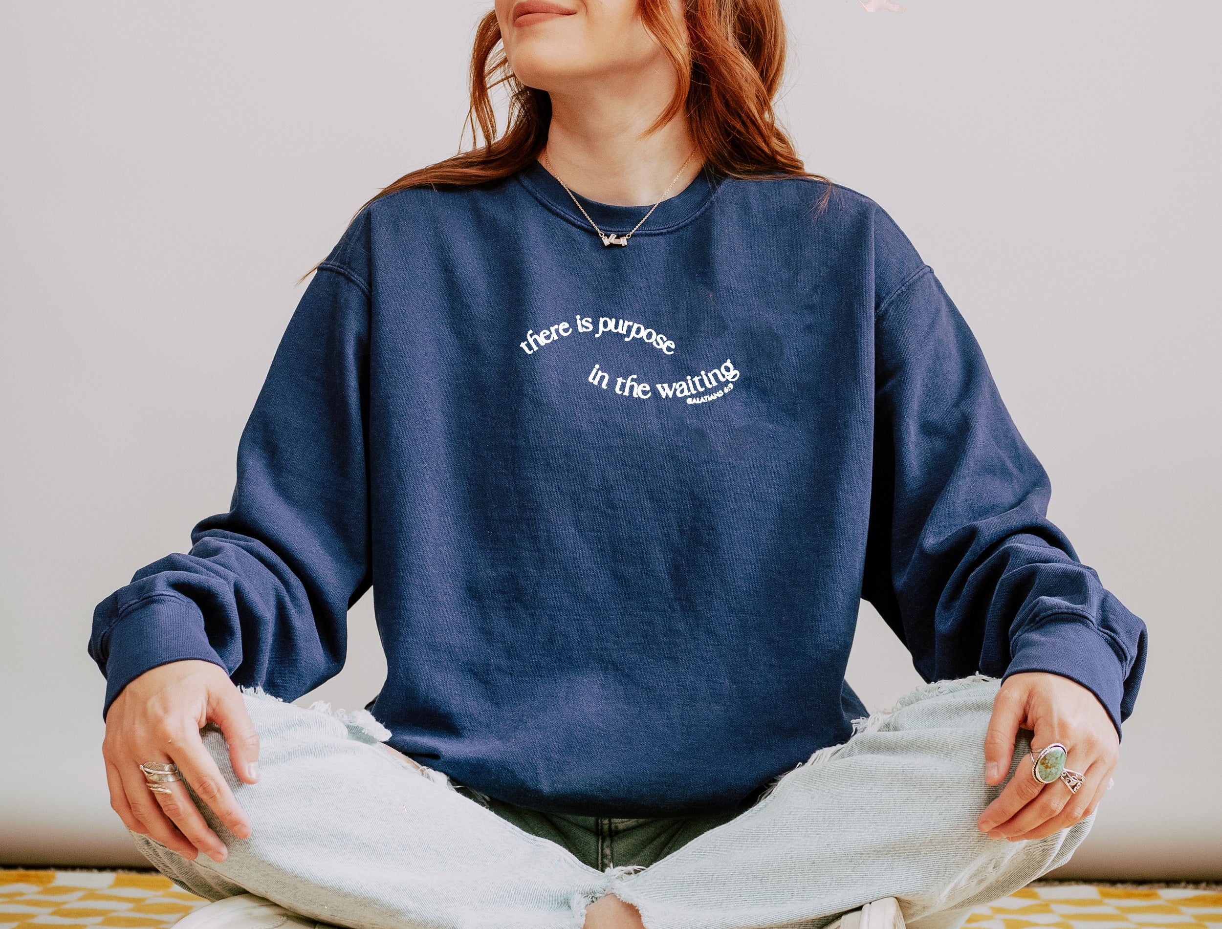 THERE IS PURPOSE IN THE WAITING UNISEX SWEATSHIRT - Image 4