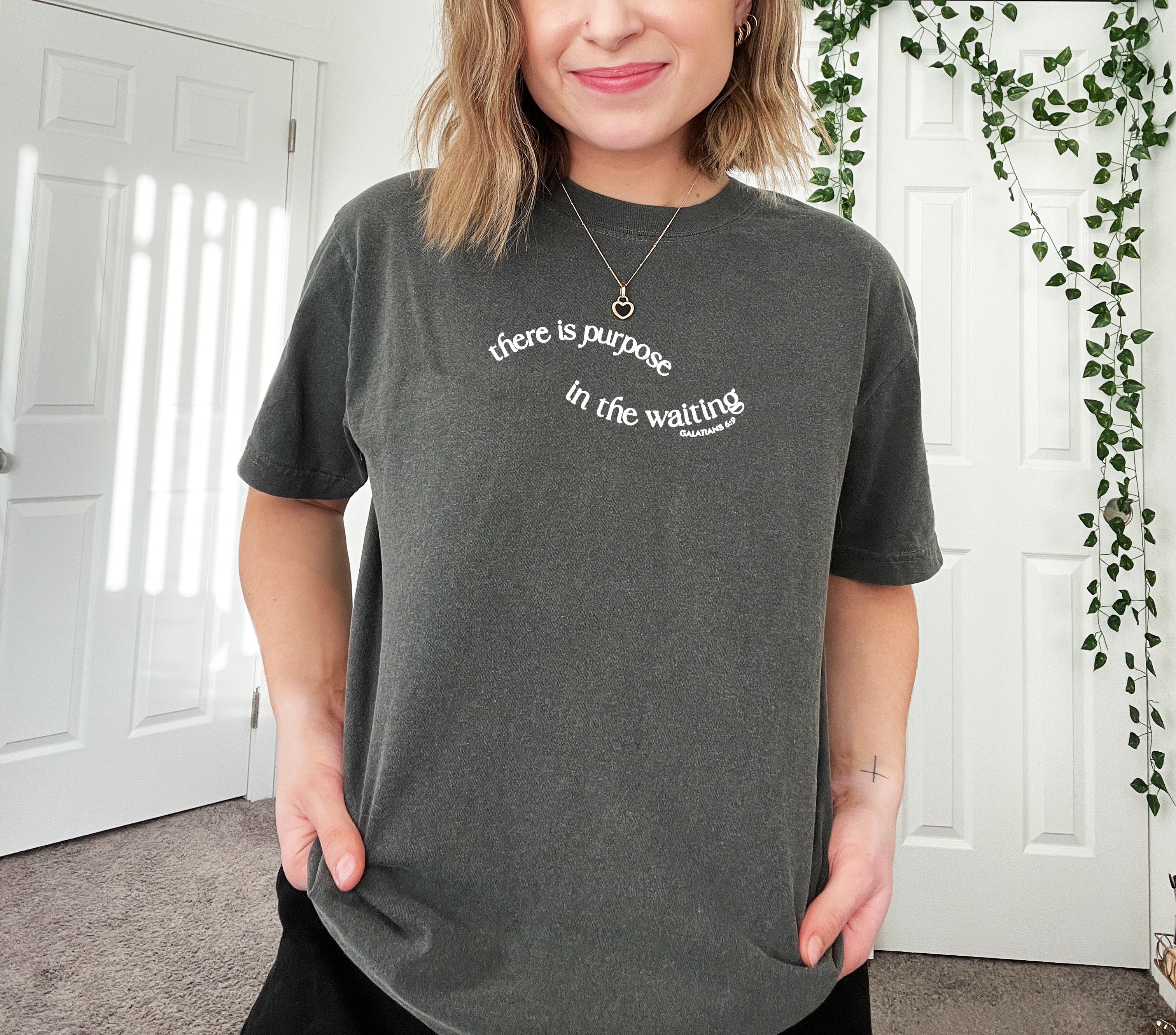 THERE IS PURPOSE IN THE WAITING UNISEX TEE