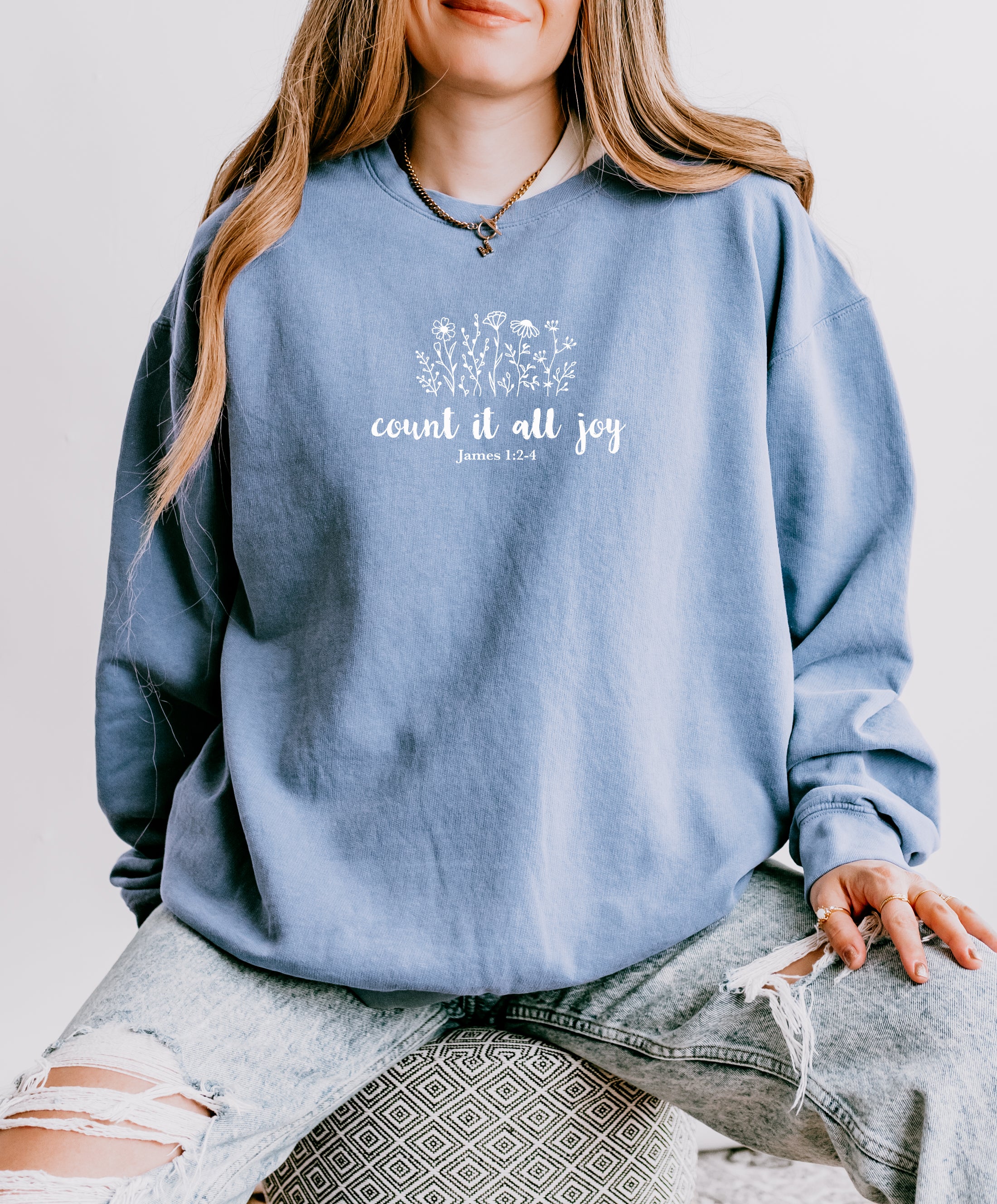 COUNT IT ALL JOY UNISEX SWEATSHIRT - Image 2