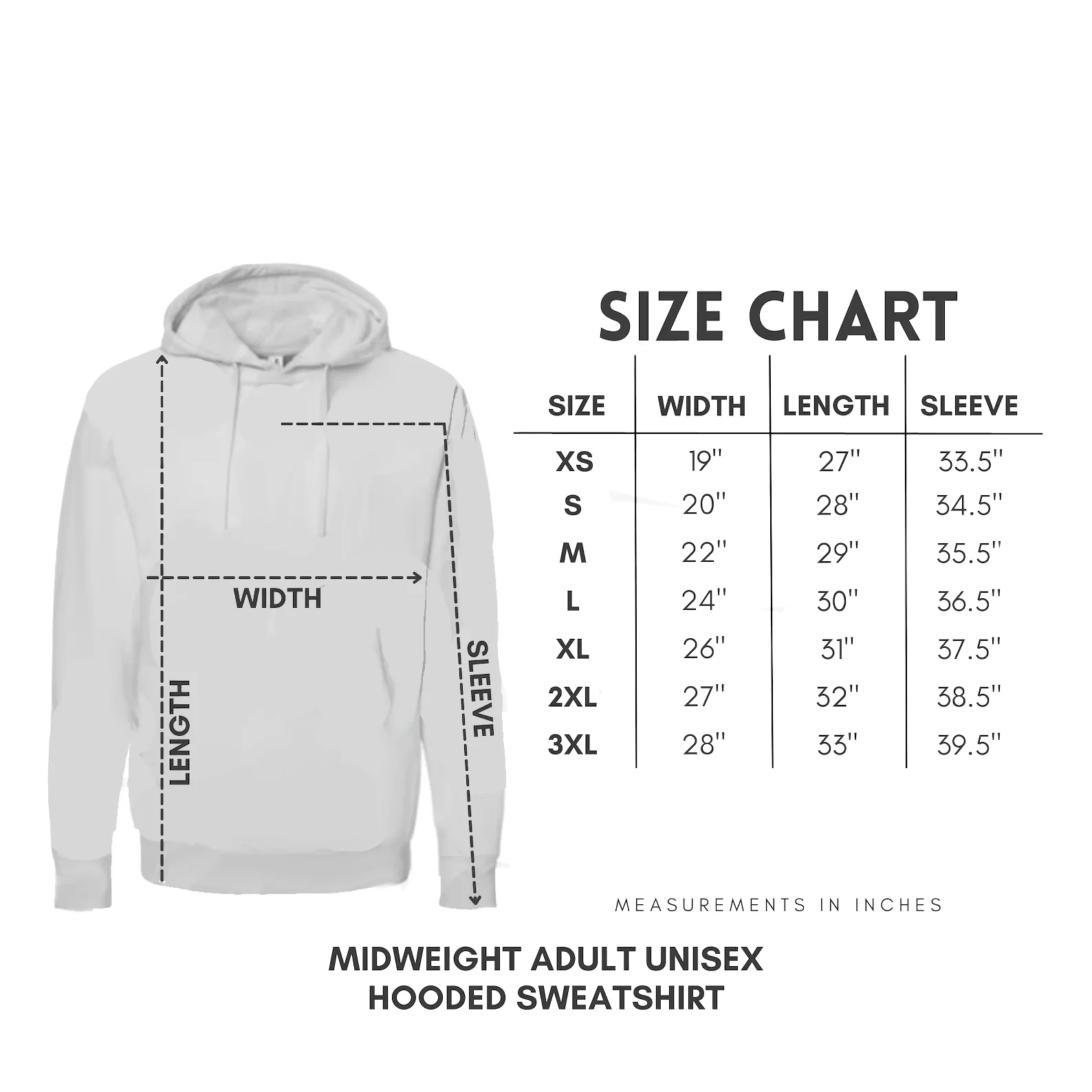 YAHWEH UNISEX HEATHER GREY HOODIE (PUFFED DESIGN) - Image 3