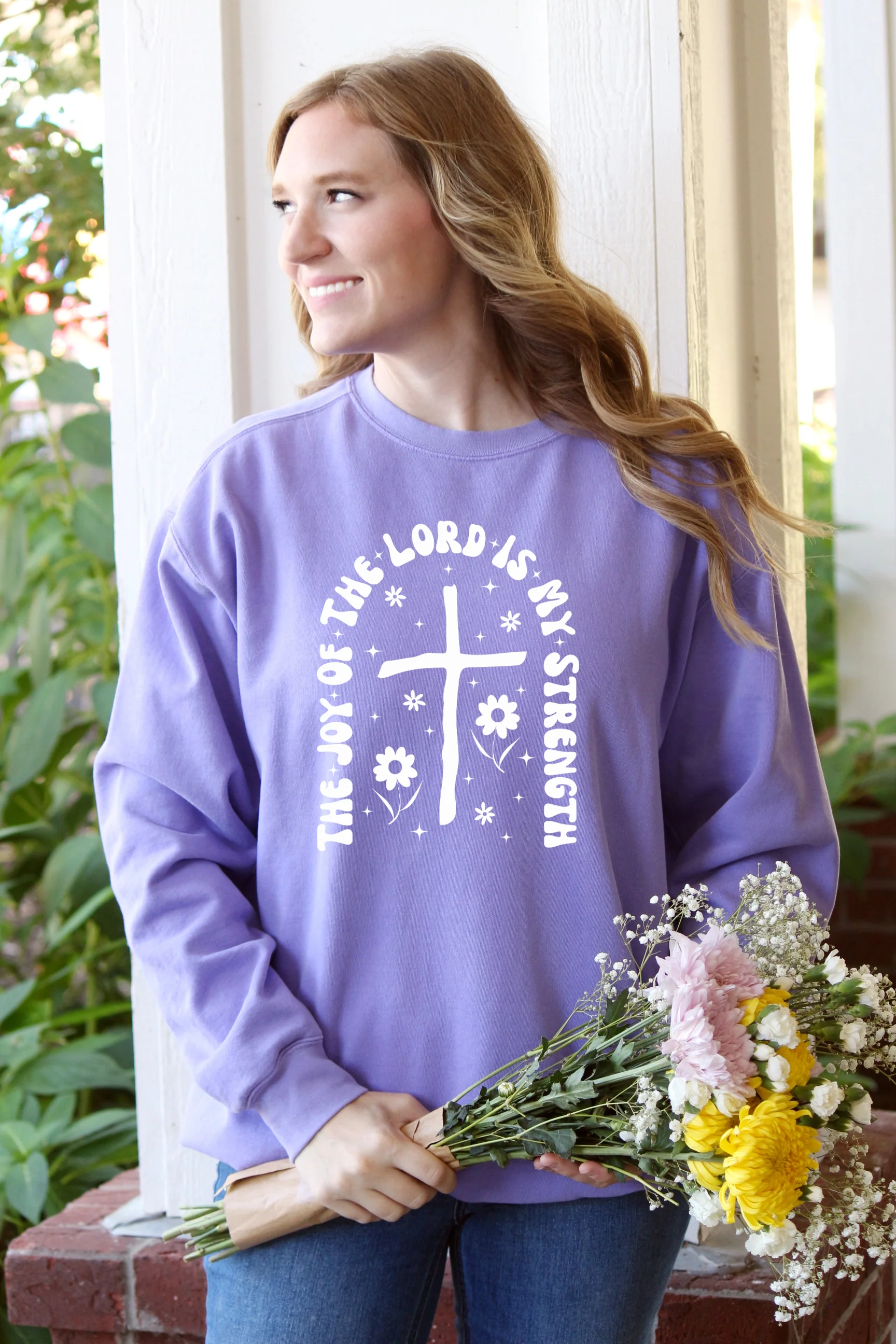THE JOY OF THE LORD IS MY STRENGTH UNISEX SWEATSHIRT - Image 3