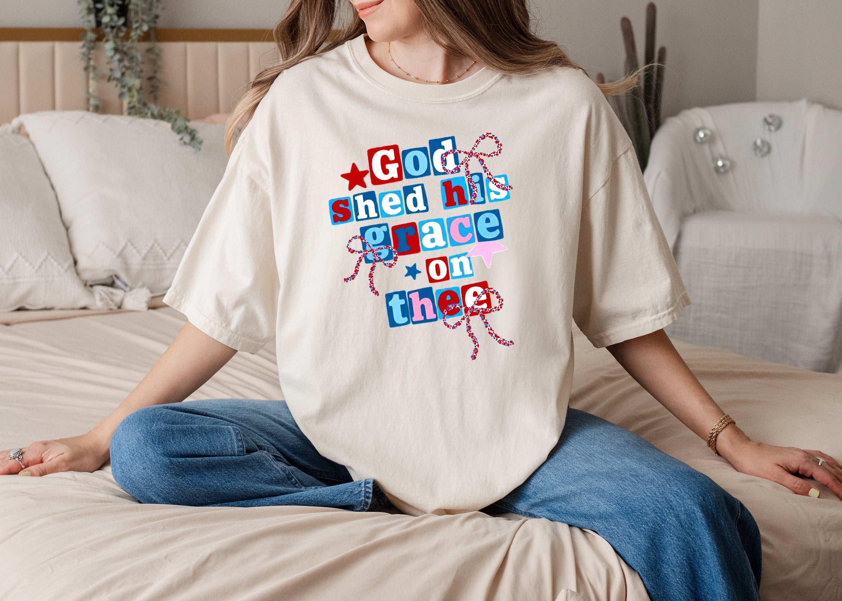 GOD SHED HIS GRACE ON THEE UNISEX TEE - Image 3